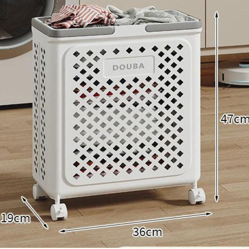 Laundry basket with wheels | Fold, roll, and organize | Stornfield