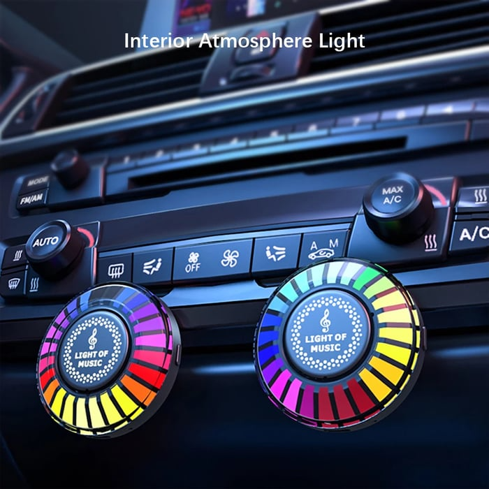 Auto Sound Pickup Light | Portable RGB Fun on the Go | Stornfield