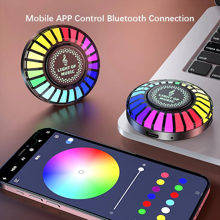 Auto Sound Pickup Light | Portable RGB Fun on the Go | Stornfield