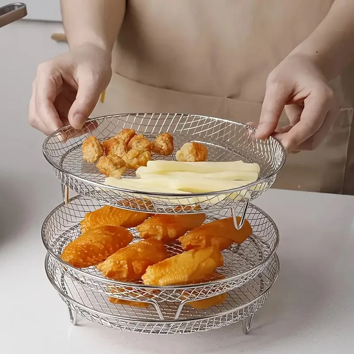 Stackable Air Fryer Racks | Space-saving frying made easy | Stornfield