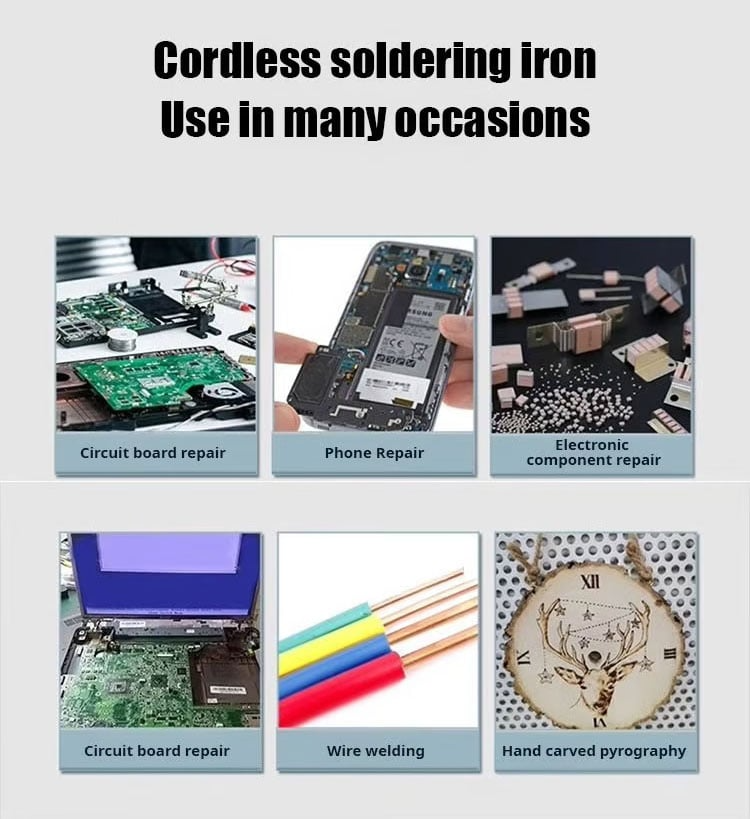 Cordless Portable Soldering Iron Set | Cordless & Rechargeable | Stornfield