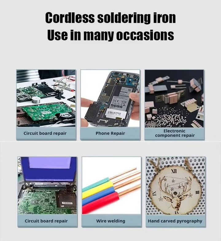 Cordless Portable Soldering Iron Set | Cordless & Rechargeable | Stornfield
