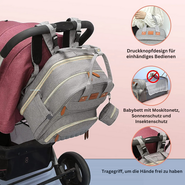 2-in-1-Baby-Changing Backpack | Built-in Changing Bed | Stornfield