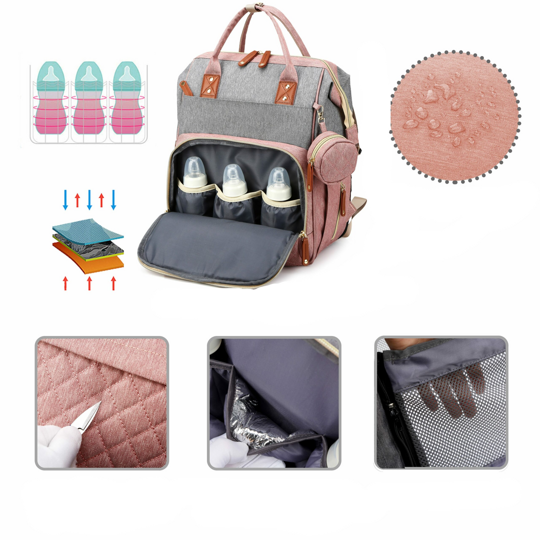 2-in-1-Baby-Changing Backpack | Built-in Changing Bed | Stornfield