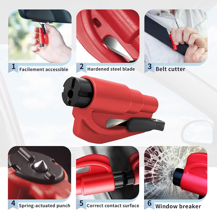Window breaker & seatbelt cutter | Emergency escape tool | Stornfield