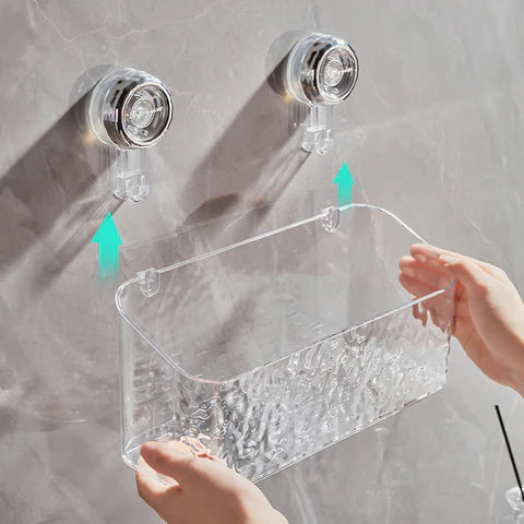Practical wall shelf | Drill-free storage in the bathroom | Stornfield