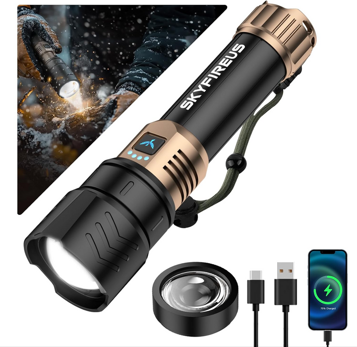 Ignition flash light | Ultra-bright, Zoomable and Ready to Fire | Stornfield