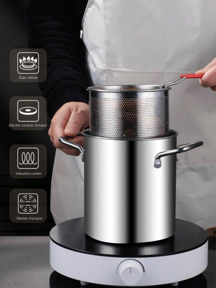 Stainless Steel Deep Fryer | Enjoy Crispy Foods with Less Oil | Stornfield