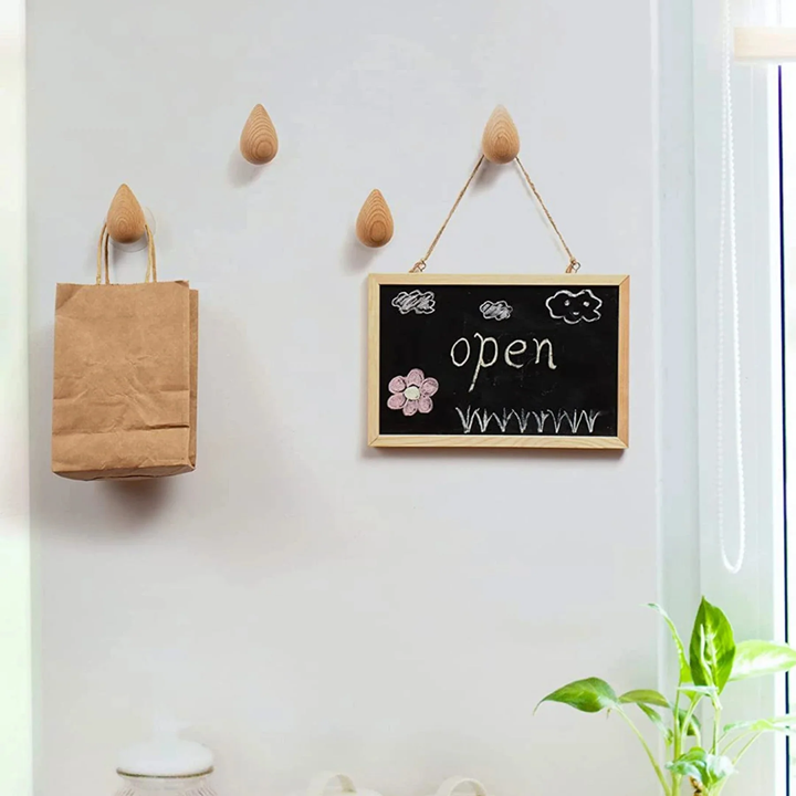 Stornfield | Beech Wood Water Drop Wall Coat Holder