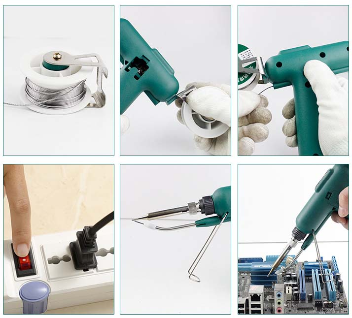 Auto-Feed Soldering Iron | 80W fast heat precision tool | Stornfield
