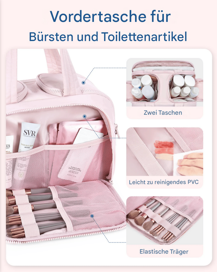 Multipurpose Toilet Bag | Soft, Spacious, 4-in-1 Organizer | Stornfield