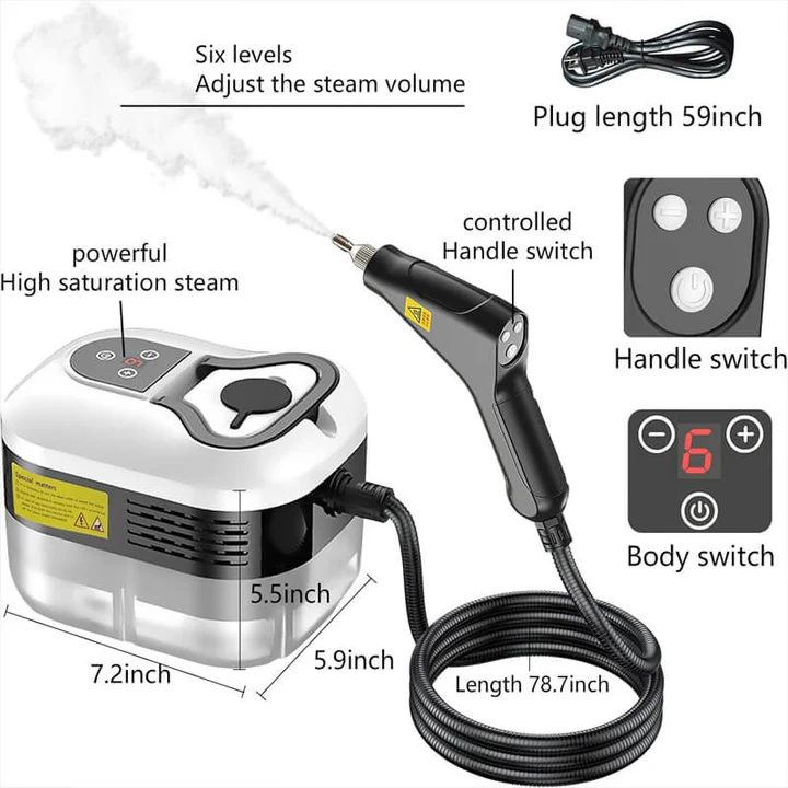 Stornfield | 2500W High Pressure Steam Cleaner with Gloves