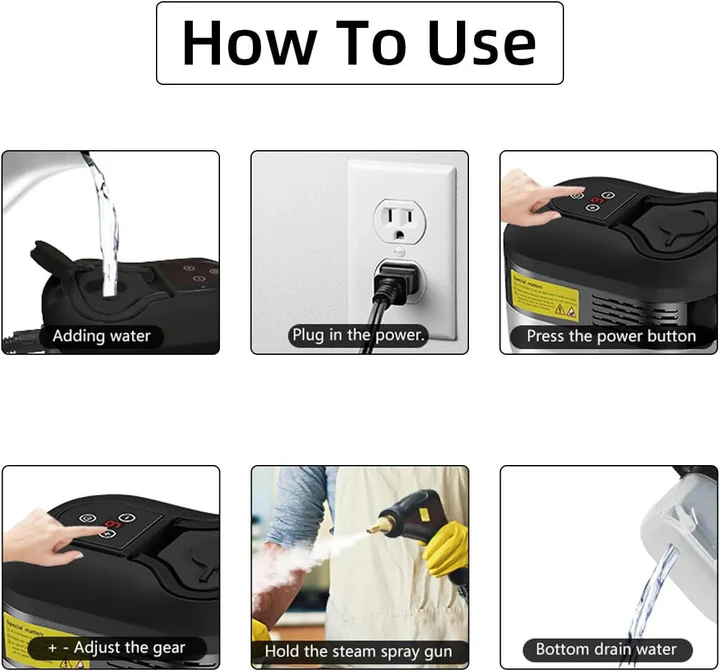Stornfield | 2500W High Pressure Steam Cleaner with Gloves