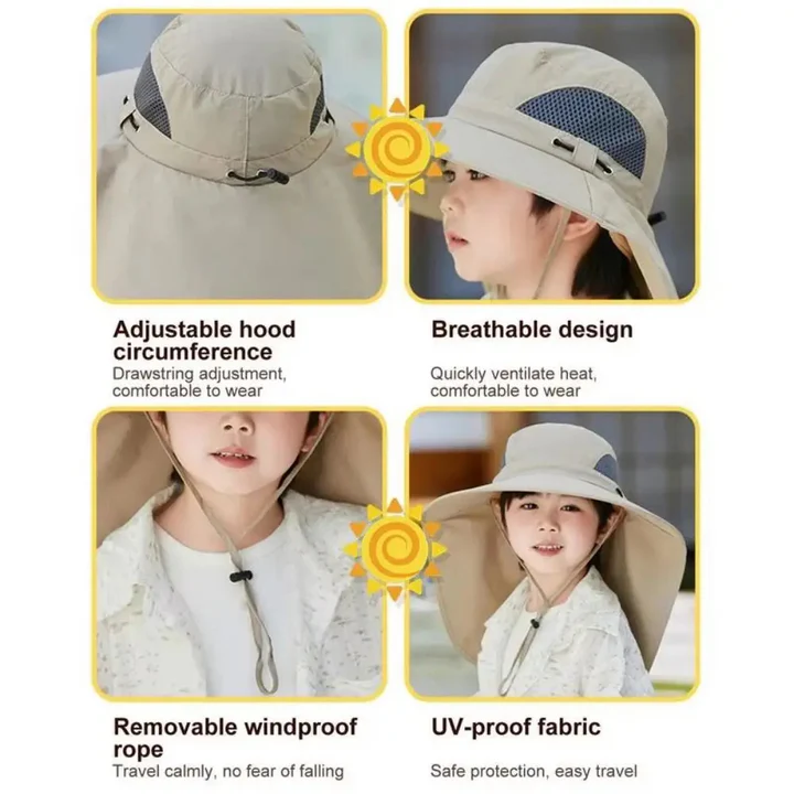 Adjustable Kids Solar Fan Hat | Stornfield