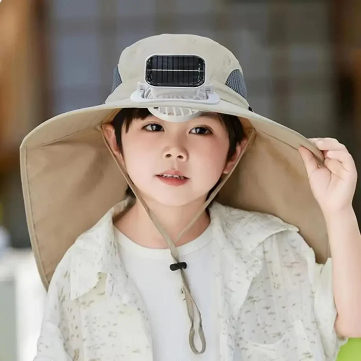 Adjustable Kids Solar Fan Hat | Stornfield