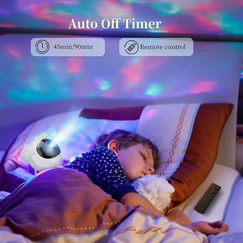 Starry Sky Astronaut | LED Galaxy Projector Night Light for Bedroom & Kids | Stornfield