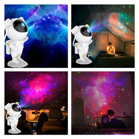 Starry Sky Astronaut | LED Galaxy Projector Night Light for Bedroom & Kids | Stornfield