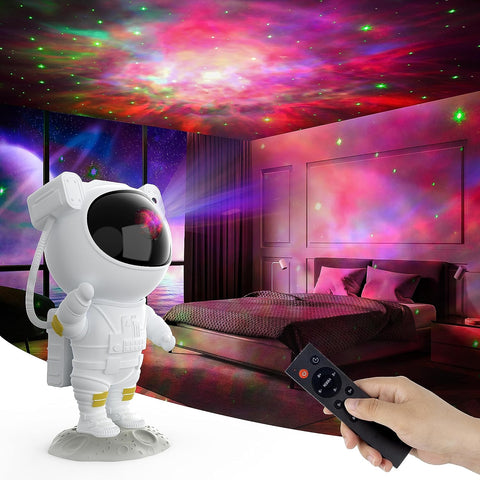 Starry Sky Astronaut | LED Galaxy Projector Night Light for Bedroom & Kids | Stornfield
