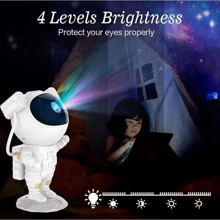 Starry Sky Astronaut | LED Galaxy Projector Night Light for Bedroom & Kids | Stornfield