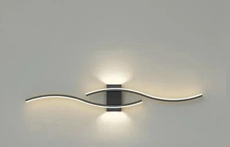 Modern LED Wall Light – Wave-shaped Design, Minimalist Style | Stornfield