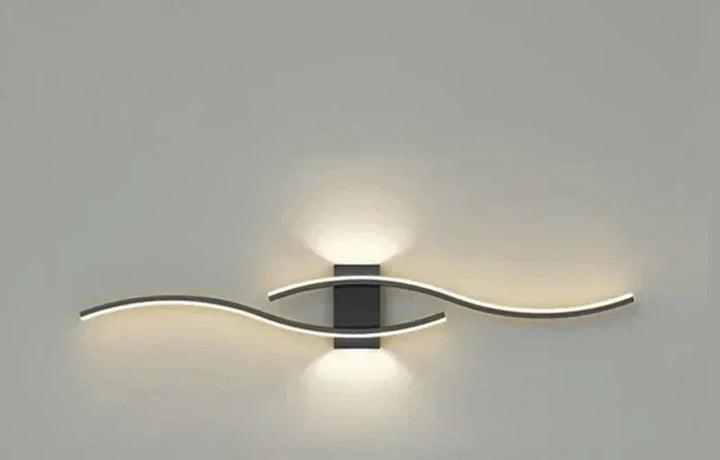 Modern LED Wall Light – Wave-shaped Design, Minimalist Style | Stornfield