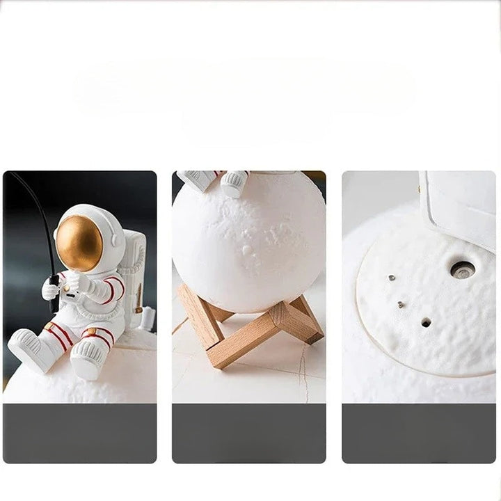 3D Astronaut Moon Lamp with LED Night Light, Dimmable Touch Control and Decoration for Children's Room | Stornfield
