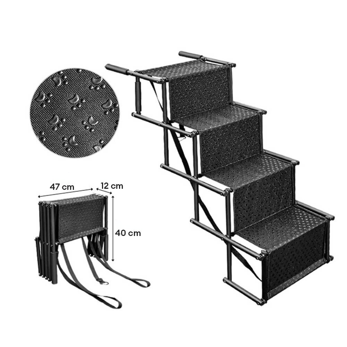 Folding Car Stair for Dogs | Safe Climbing for Puppies | Stornfield