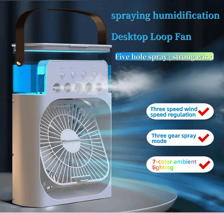Portable Silent 3-in-1 LED Cooling Fan | Stornfield