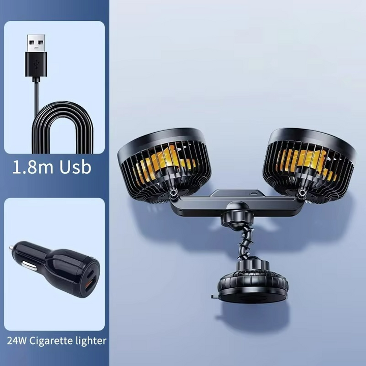 Stornfield | AeroBreeze Car Fan | Wireless fan with 4000 mAh battery and 3 fan speeds
