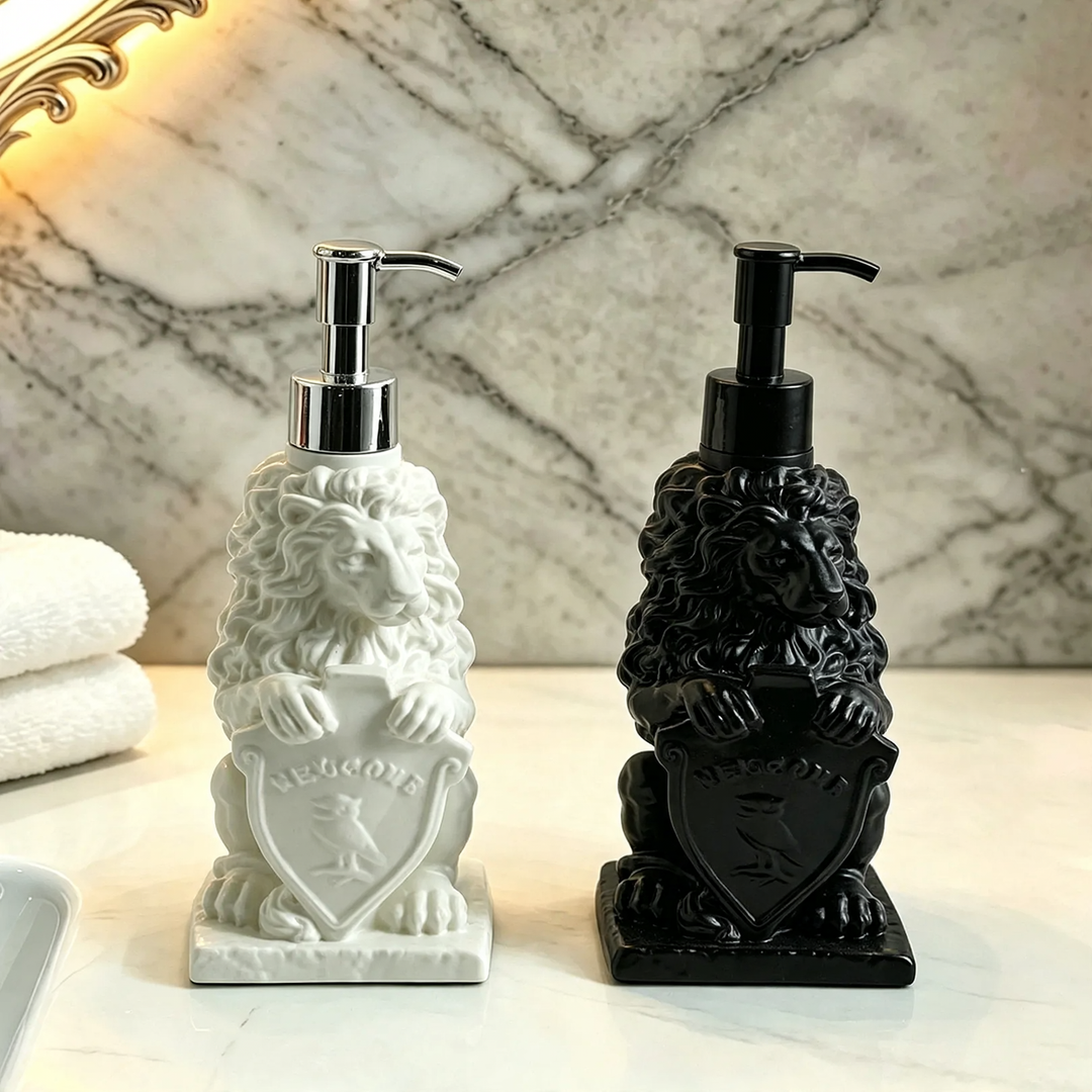 Lion Soap Dispenser with Pump Closure