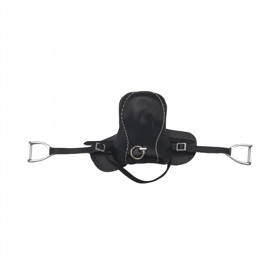 Leather saddle for toy horses