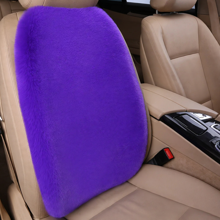 Plush car seat cushion, winter version