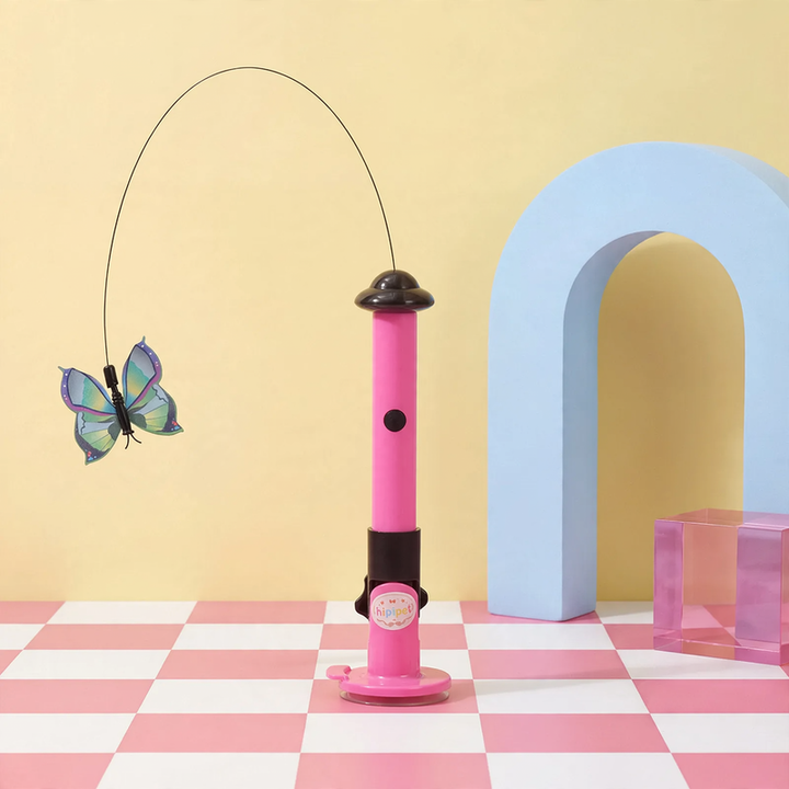 Electric cat toy wand made of silicone