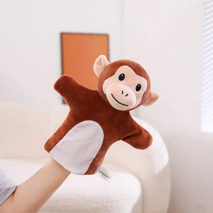 Animal hand puppet made of plush