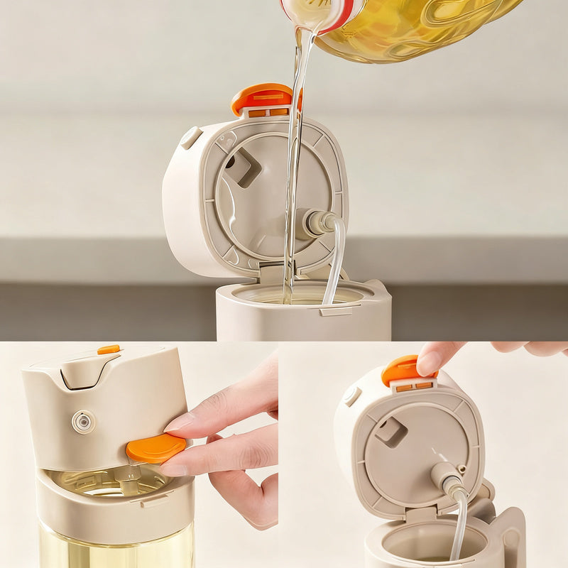 Oil sprayer and oil can, 2-in-1, 530 ml