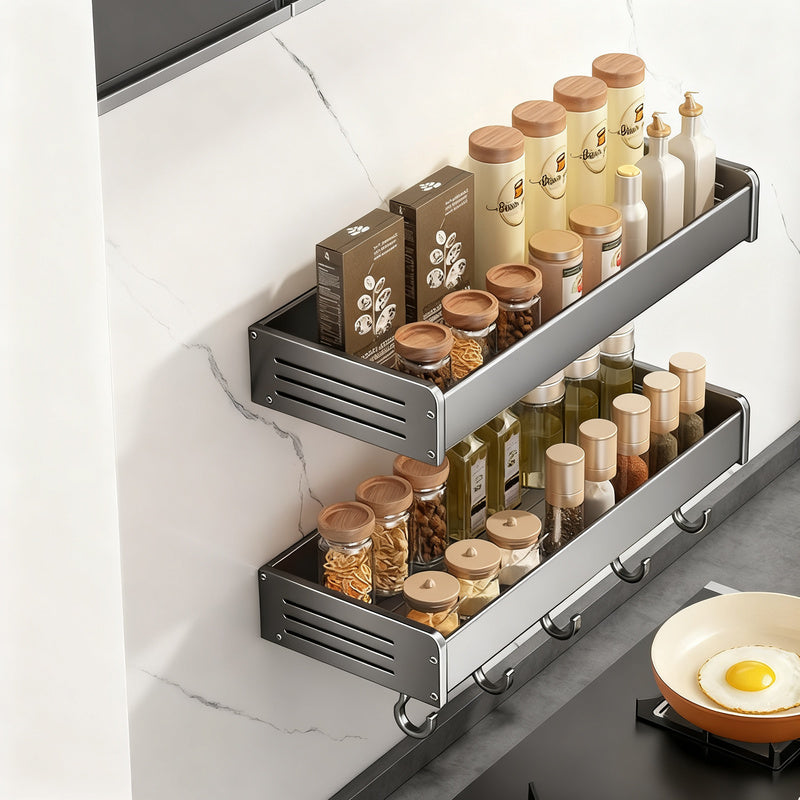 Stainless Steel Kitchen Wall Shelf