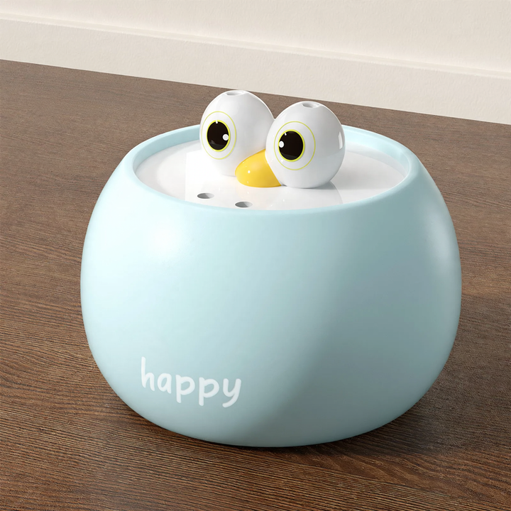 Ceramic water dispenser for cats and dogs with circulation