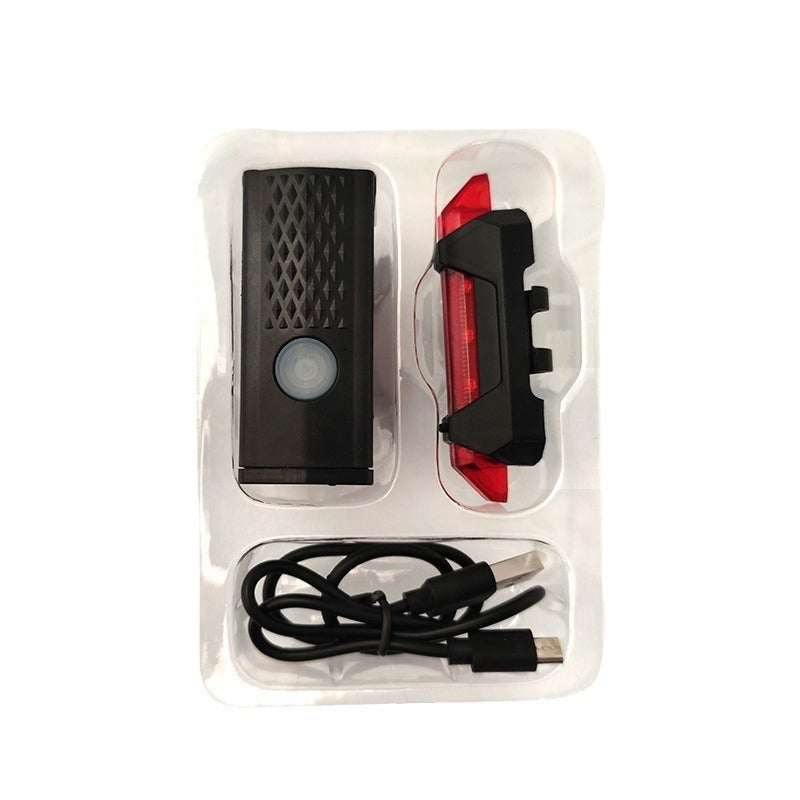 Bicycle light set, USB rechargeable, waterproof