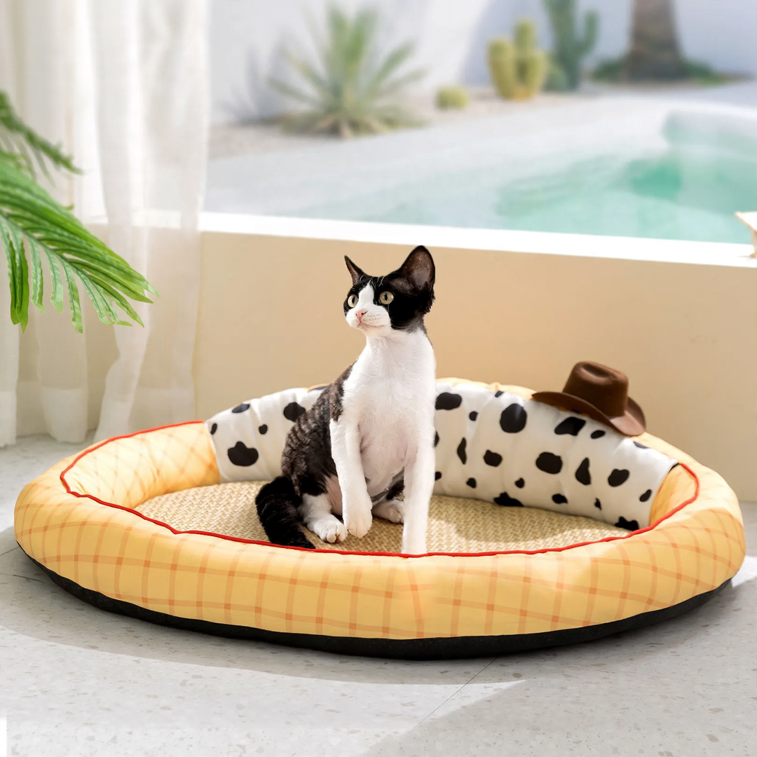 Breathable Pet Bed for Summer, Wicker