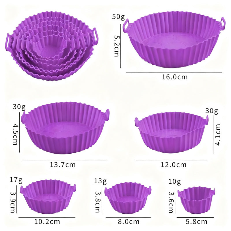 Silicone egg cups, round, 9×9×7 cm