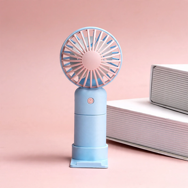 Portable hand fan with battery, 3 levels