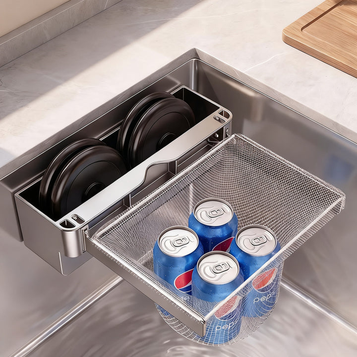 Expandable sink strainer with mesh filters, ABS