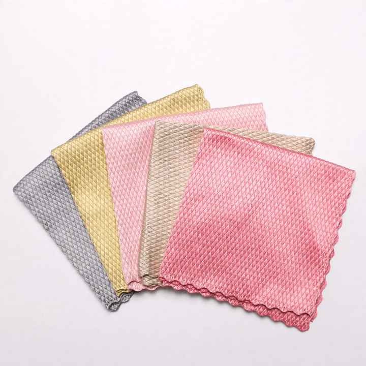 Microfiber cleaning cloths, 4-piece set