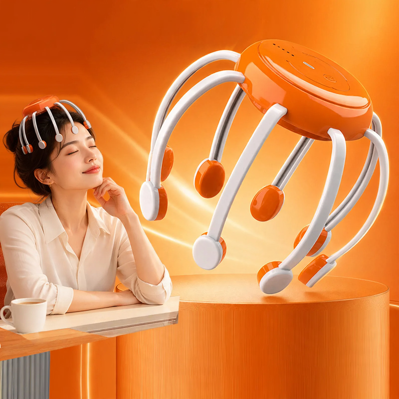 Head massager with vibration, model XC00202
