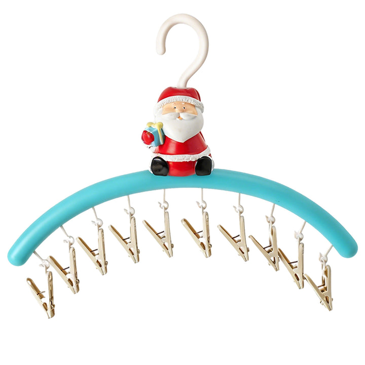 Christmas drying rack with clips