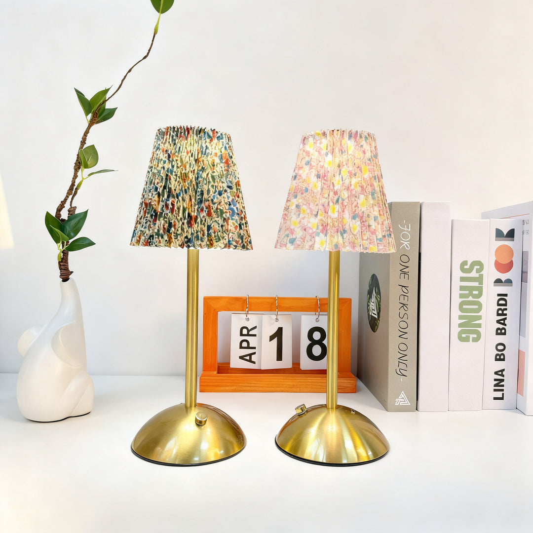 Fabric table lamp with touch switch, 12 model