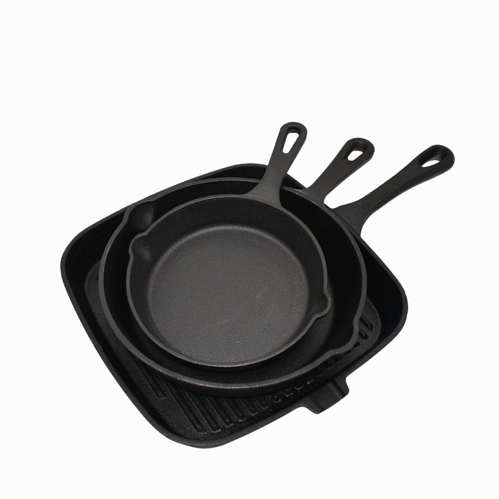 Cast Iron Frying Pan Set, 5-piece
