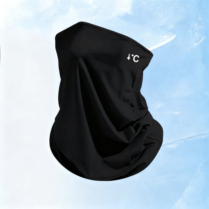 UV protection face mask with ear loops and neck protection