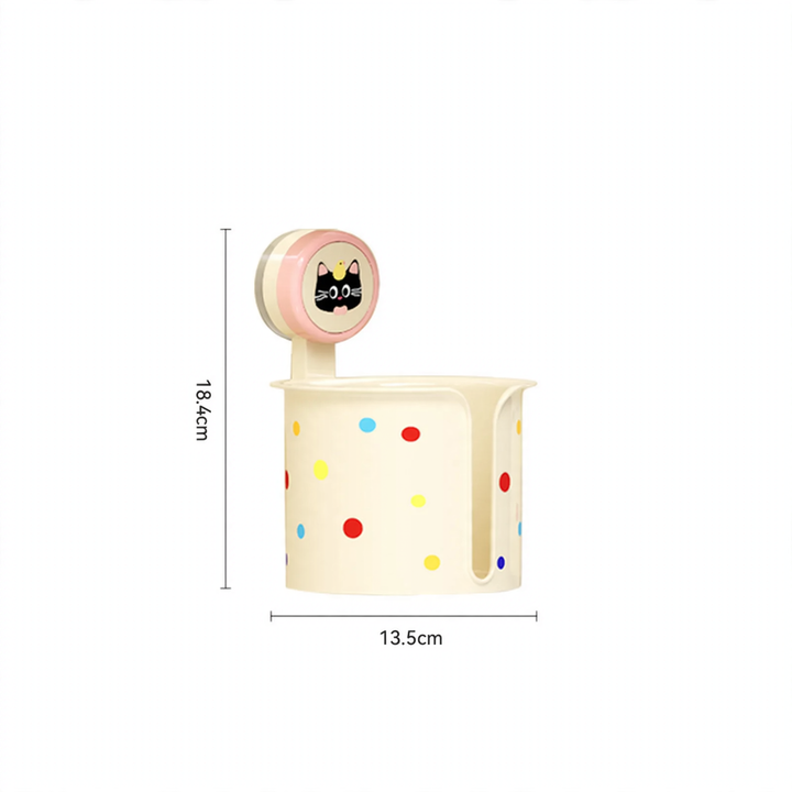 Suction Cup Paper Towel Holder, multicolored, wall-mounted