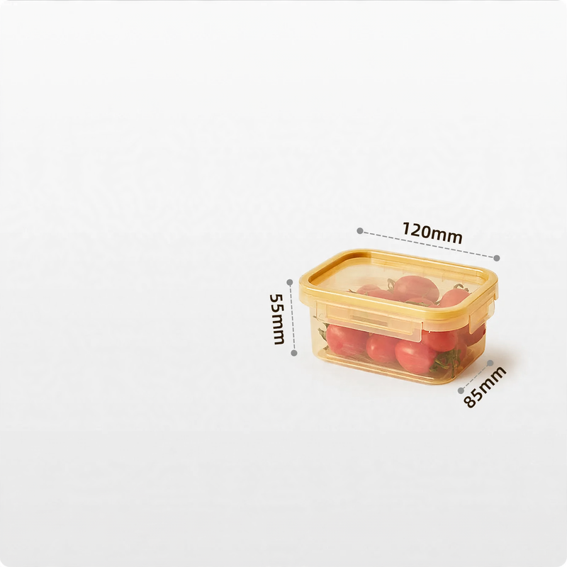 Plastic storage containers, 200–900 ml